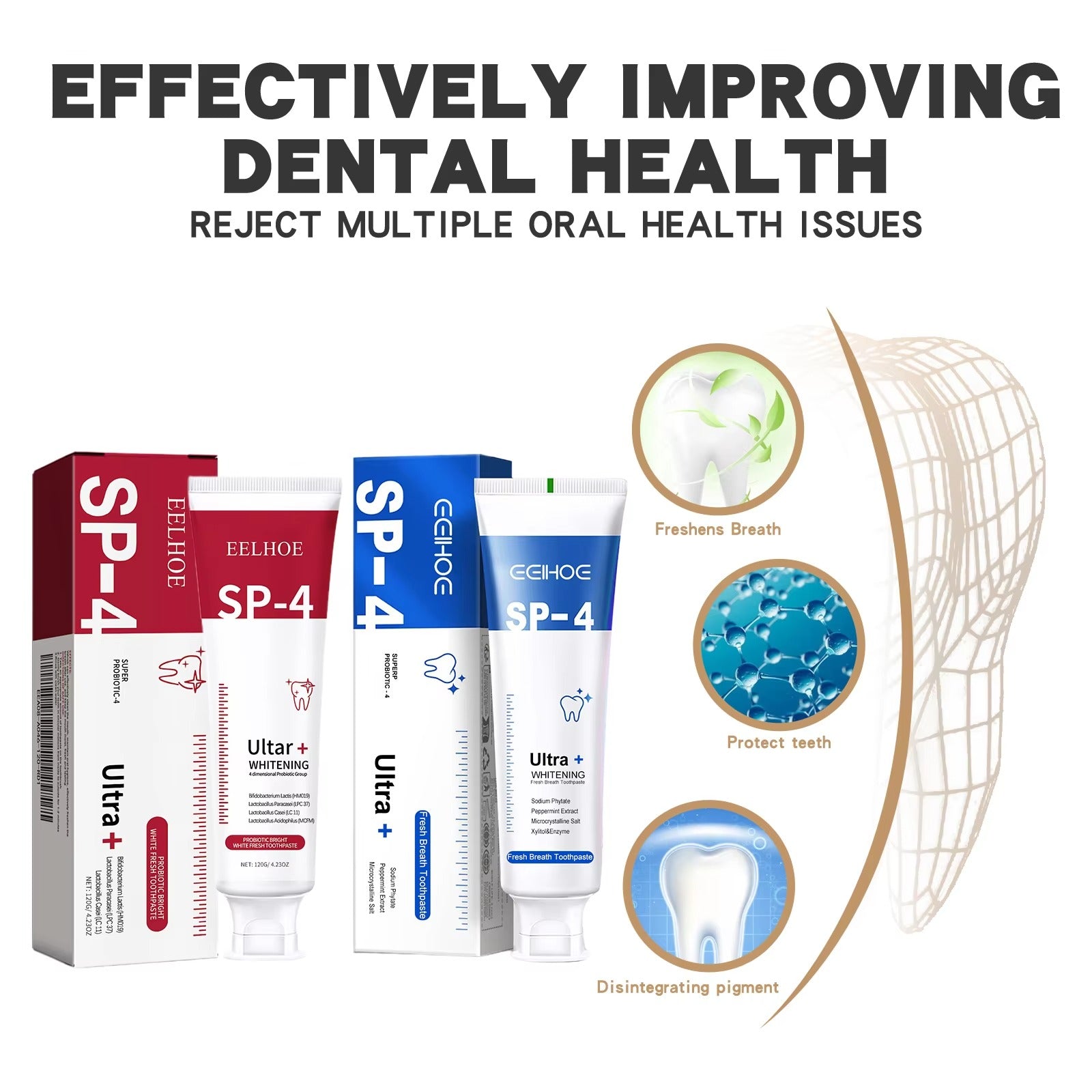 EELHOE - SP-4 Ultra+ Teeth Whitening Serum (Original)