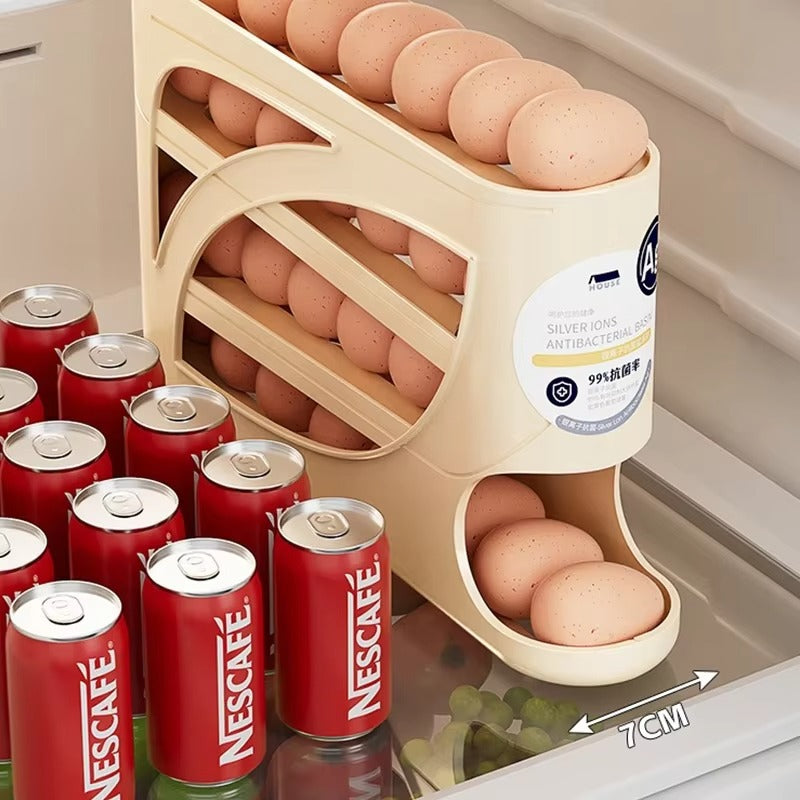 Rolling Egg Dispenser Rack