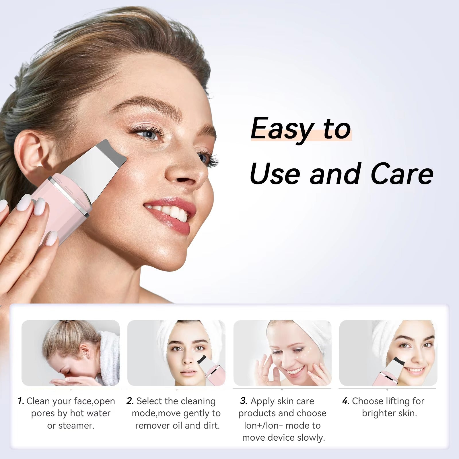 Ultrasonic Peeling Machine To Remove Blackheads And Pores