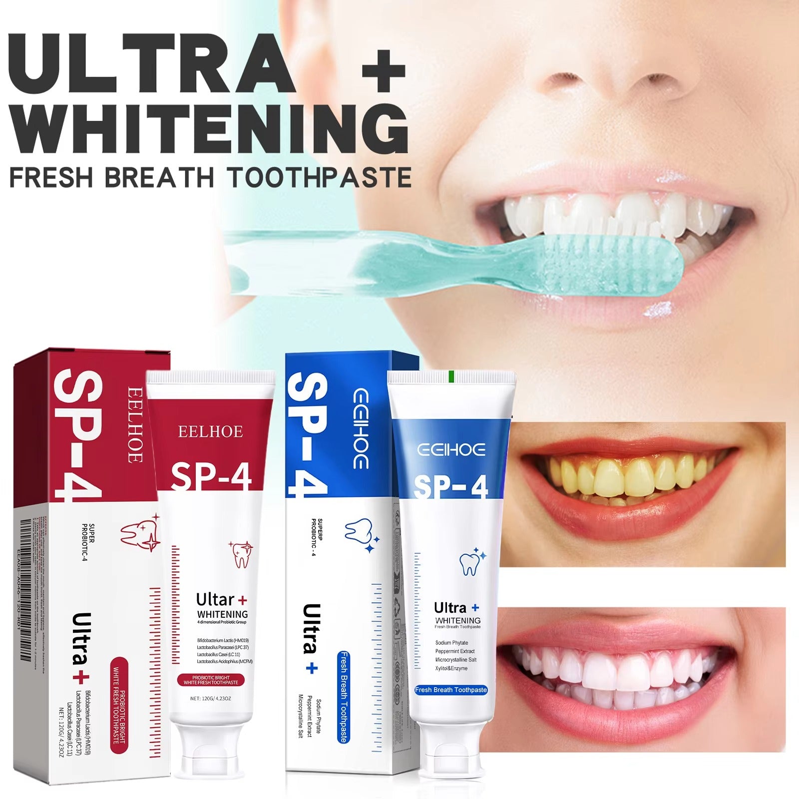 EELHOE - SP-4 Ultra+ Teeth Whitening Serum (Original)