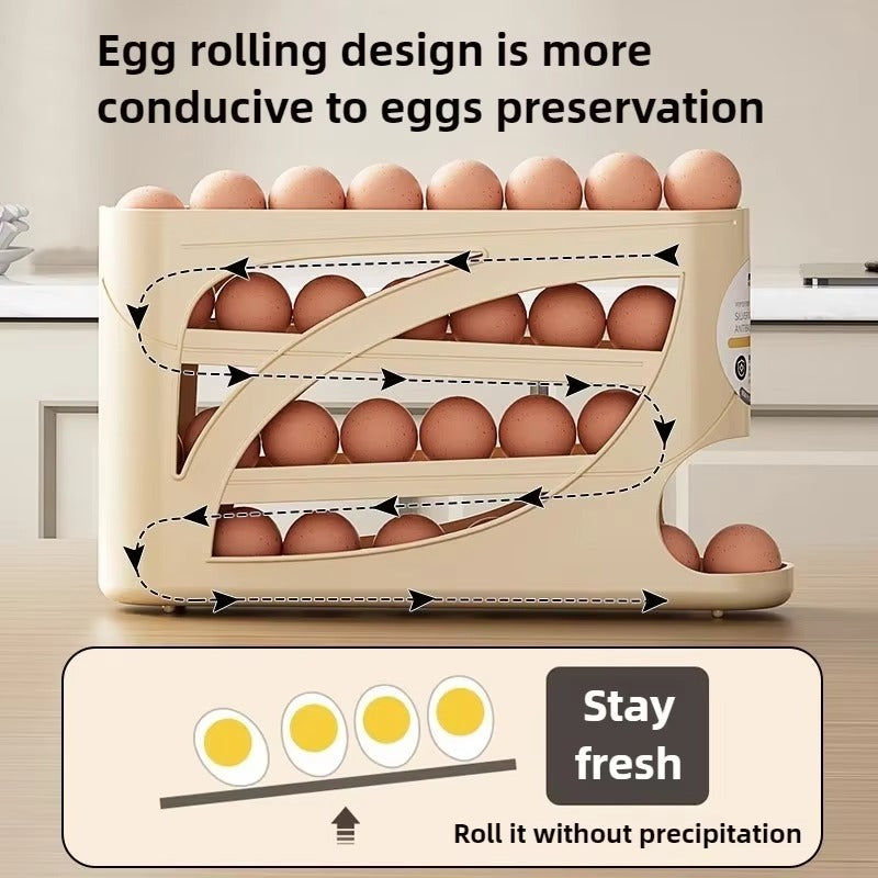 Rolling Egg Dispenser Rack