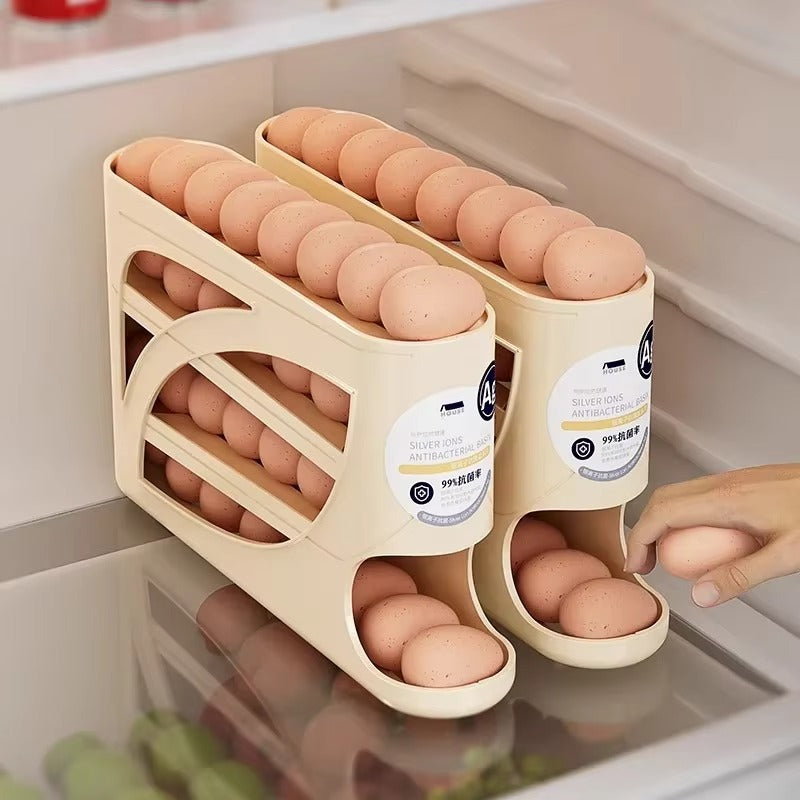 Rolling Egg Dispenser Rack