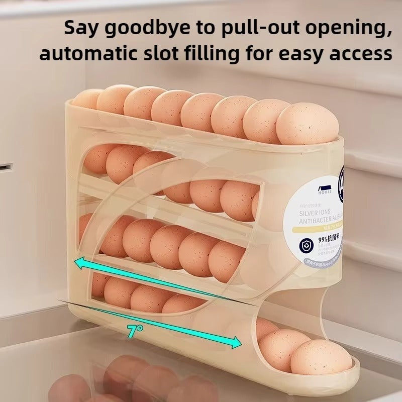 Rolling Egg Dispenser Rack