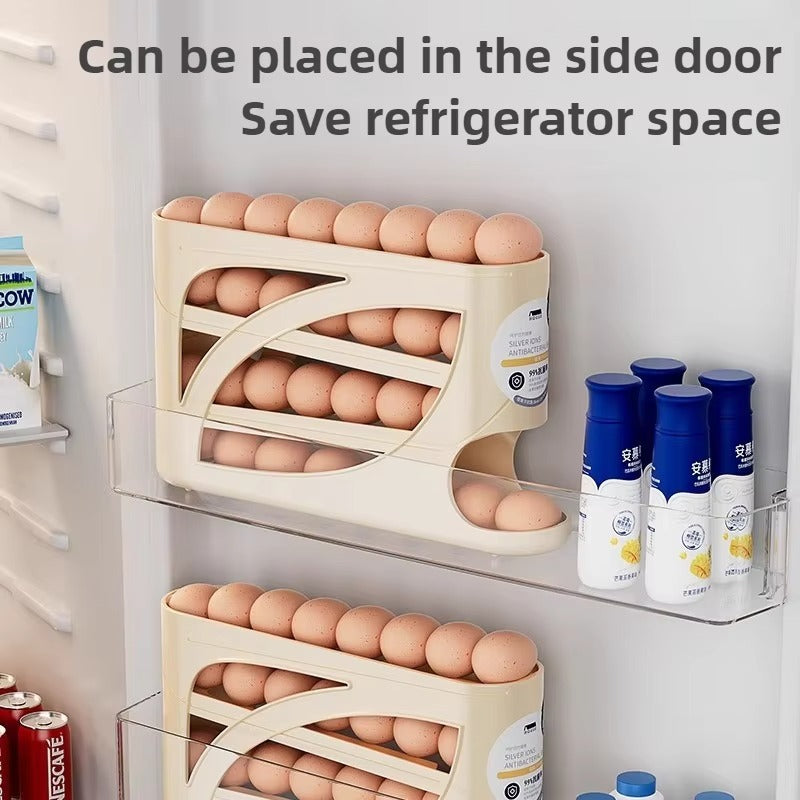 Rolling Egg Dispenser Rack